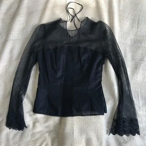 Ikram Boutique Lace Designer Blouse